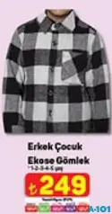 ERKEK ÇOCUK EKOSE GÖMLEK